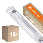 Mehrfachpackung 10x Ledvance LED Feuchtraumleuchte Feuchtigkeitsdicht Gehäuse Performance | Geeignet Für  2x60cm LED Röhre