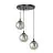 Emibig Pendelleuchte Cosmo Stahl Schwarz | Geeignet für 3x E14 - Max 10W