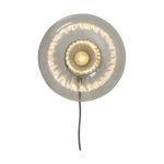 It's about RoMi Applique Murale Brussels Verre Dorée | Convient pour 1x E27 