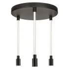 Ledvance Decor Glow Suspension Luminaire Noir 28W 1400lm - 927 Blanc Très Chaud | 400mm - Meilleur Rendu Des Couleurs
