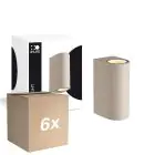 Lot 6x D'Lite Applique Murale Vossem Beige Up & Down | Convient pour 2x GU10 